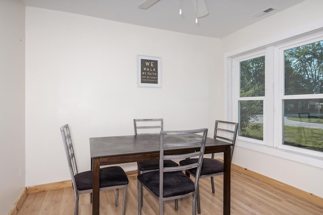 411 E Mazon St, Gardner, IL 60424 - dining area featuring light wood-style floors and ceiling fan