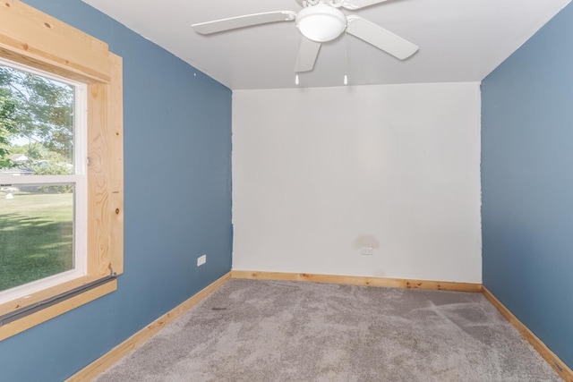 411 E Mazon St, Gardner, IL 60424 - carpeted spare room with a ceiling fan and baseboards