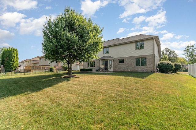 641 Downing St, New Lenox, IL 60451 - rear view of house featuring a patio area and brick siding