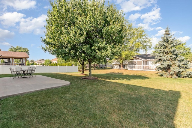 641 Downing St, New Lenox, IL 60451 - view of yard with a patio area