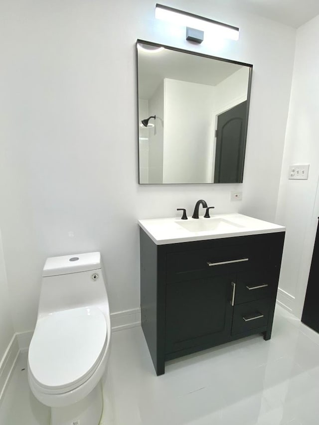 bathroom featuring vanity and tile patterned floors