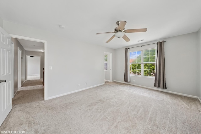 474 Wildflower Way, Bolingbrook, IL 60440 - spare room featuring carpet floors, ceiling fan, and a smoke detector