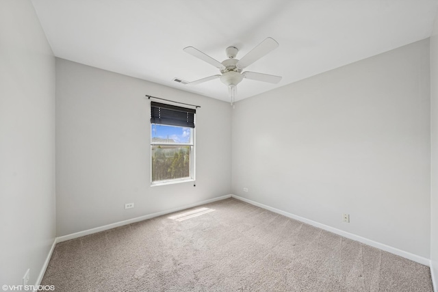 474 Wildflower Way, Bolingbrook, IL 60440 - carpeted empty room with baseboards and ceiling fan