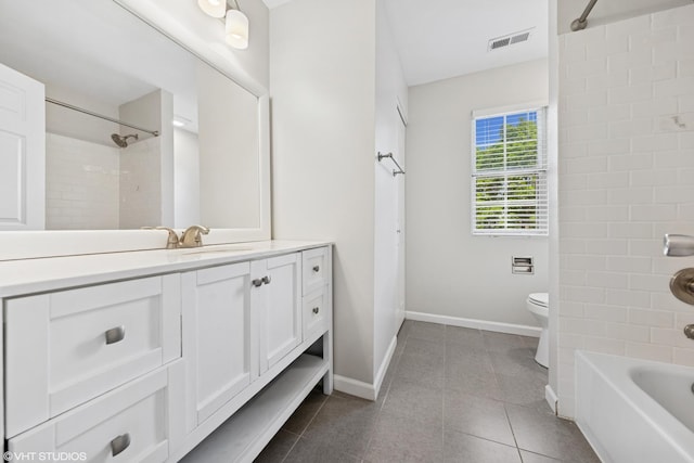 474 Wildflower Way, Bolingbrook, IL 60440 - full bath featuring tile patterned flooring, vanity, and shower / bathtub combination