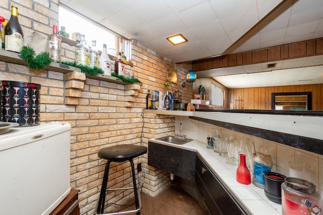 874 Hillandale Dr, Antioch, IL 60002 - indoor bar featuring wooden walls
