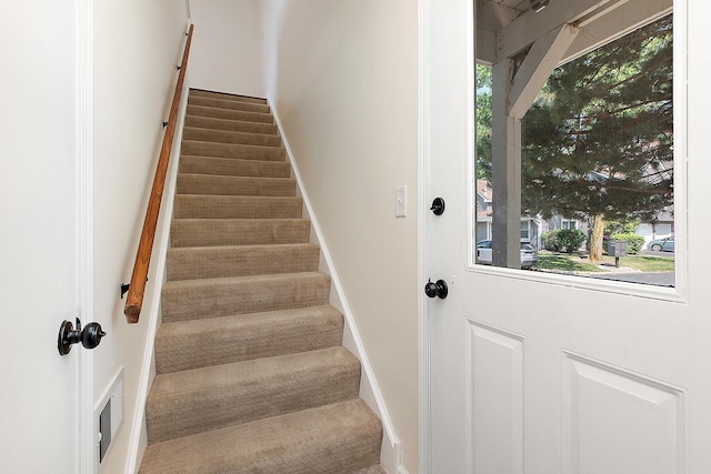 2725 Weeping Willow Dr Unit D, Lisle, IL 60532 - stairway featuring baseboards