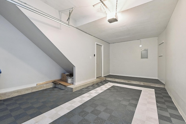 2725 Weeping Willow Dr Unit D, Lisle, IL 60532 - garage featuring electric panel and a garage door opener