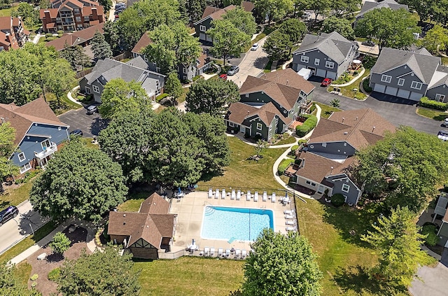 2725 Weeping Willow Dr Unit D, Lisle, IL 60532 - aerial overview of property's location with nearby suburban area