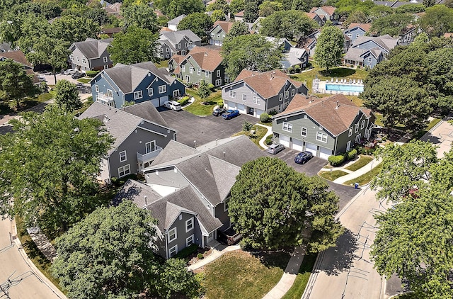 2725 Weeping Willow Dr Unit D, Lisle, IL 60532 - aerial perspective of suburban area