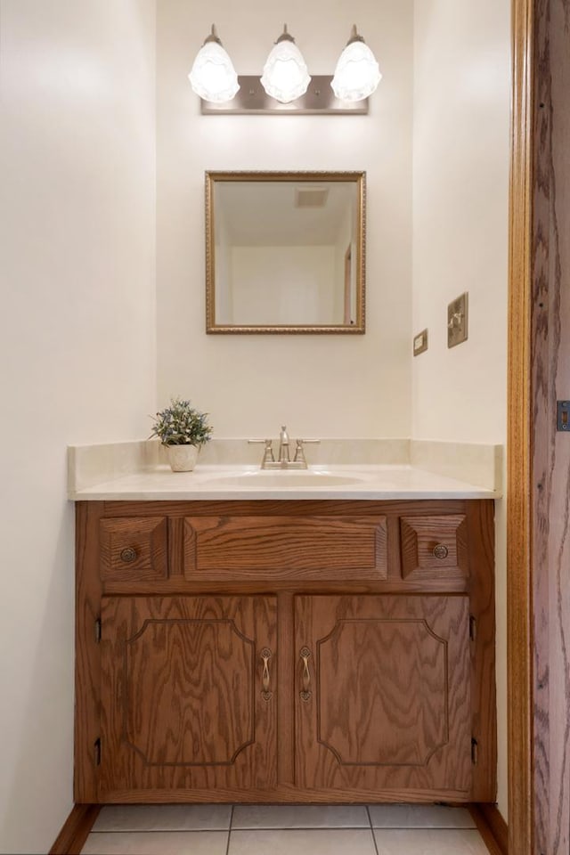 588 Montego Dr, Elk Grove Village, IL 60007 - bathroom featuring vanity and tile patterned floors