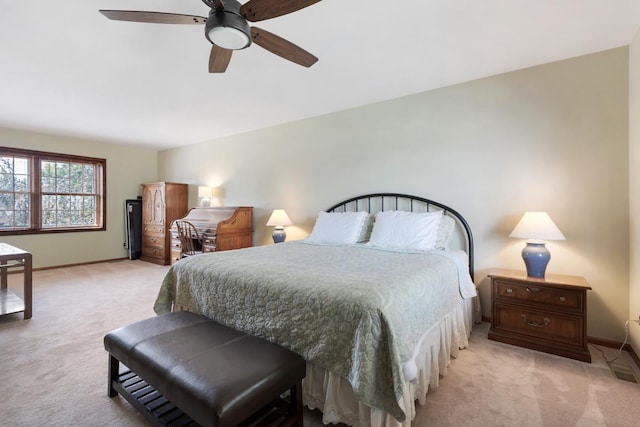 588 Montego Dr, Elk Grove Village, IL 60007 - bedroom featuring light carpet and ceiling fan