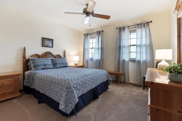 588 Montego Dr, Elk Grove Village, IL 60007 - bedroom featuring light carpet and a ceiling fan