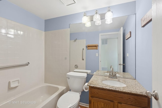 3087 Clifton Ct, Aurora, IL 60504 - bathroom featuring vanity and bathtub / shower combination