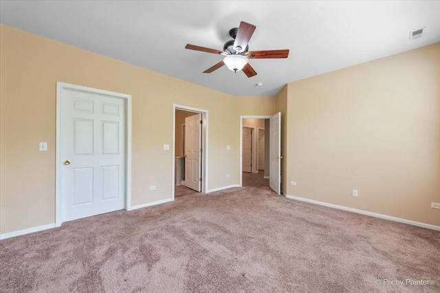 16 Christie Ct Unit 16, Algonquin, IL 60102 - unfurnished bedroom featuring carpet floors and a ceiling fan