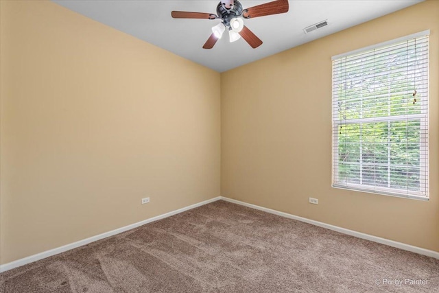 16 Christie Ct Unit 16, Algonquin, IL 60102 - carpeted spare room with plenty of natural light and a ceiling fan