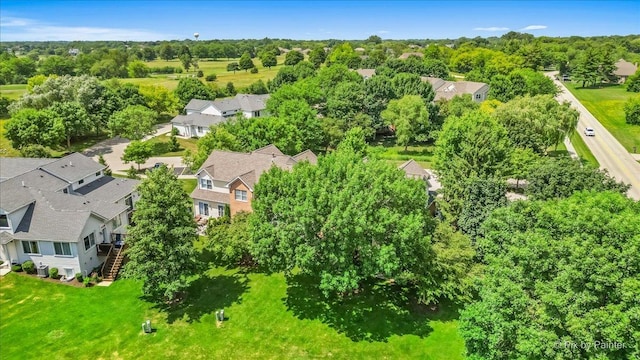 9196 Falcon Greens Dr, Lakewood, IL 60014 - aerial view of residential area featuring a tree filled landscape