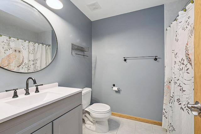 8542 Monaghan Dr, Tinley Park, IL 60487 - full bathroom featuring vanity and tile patterned floors