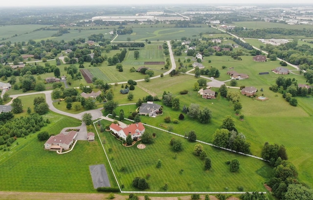 6531 W Cedar Ct, Monee, IL 60449 - aerial view of sparsely populated area with abundant farmland and property boundaries highlighted