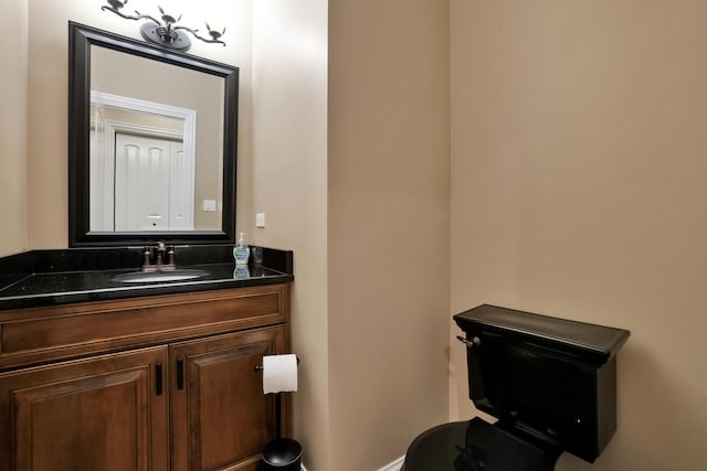 18013 Saint Andrews Dr, Marengo, IL 60152 - half bathroom featuring vanity and toilet