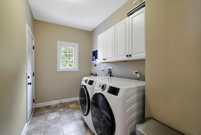 18013 Saint Andrews Dr, Marengo, IL 60152 - laundry area featuring cabinet space and separate washer and dryer