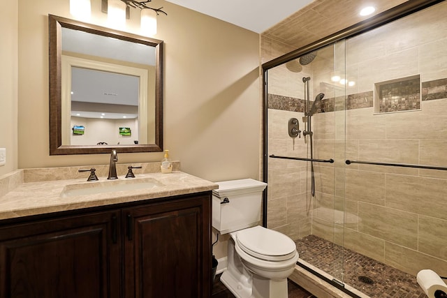 18013 Saint Andrews Dr, Marengo, IL 60152 - bathroom with a stall shower and vanity