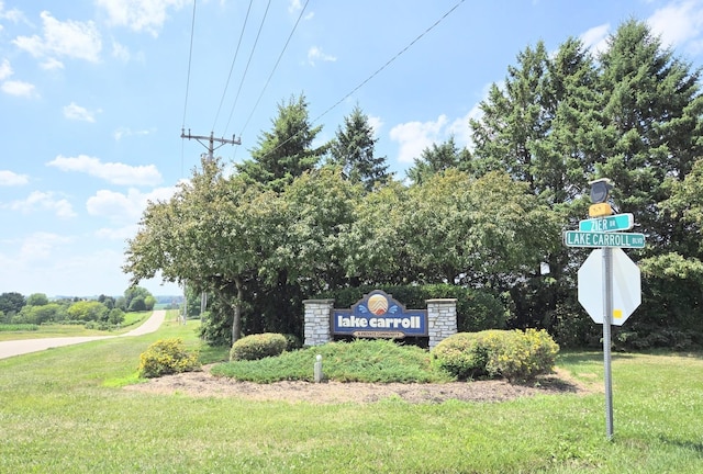 1928 Hidden Valley Dr, Lanark, IL 61046 - community sign featuring a yard