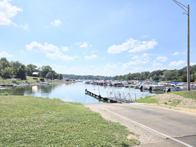 1928 Hidden Valley Dr, Lanark, IL 61046 - dock featuring a boat ramp and a water view