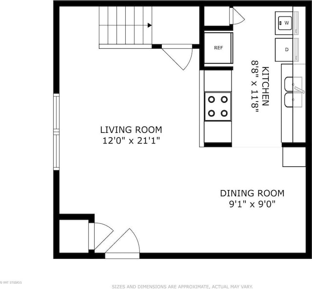 1320 N Glen Cir Unit B, Aurora, IL 60506 - view of floor plan / room layout