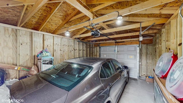 8824 Cherry Ave, River Grove, IL 60171 - garage with a garage door opener and wooden walls