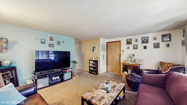 8824 Cherry Ave, River Grove, IL 60171 - living room with carpet floors and baseboards