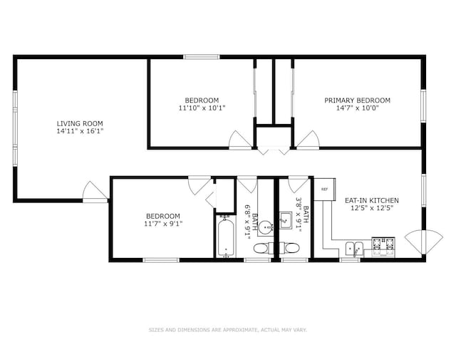 8824 Cherry Ave, River Grove, IL 60171 - view of floor plan / room layout