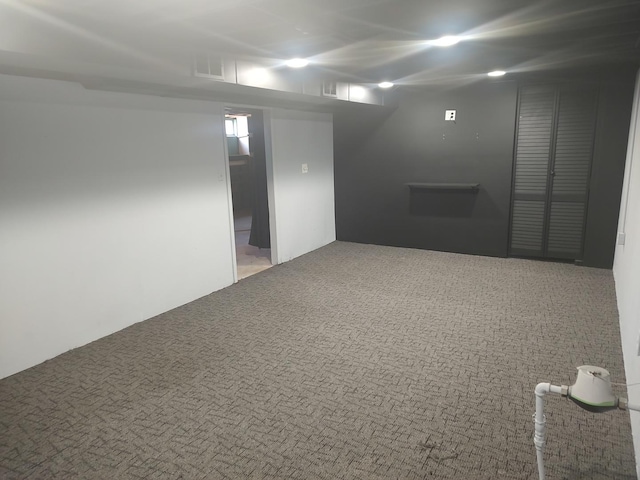 406 Highland St, Belvidere, IL 61008 - basement with carpet floors