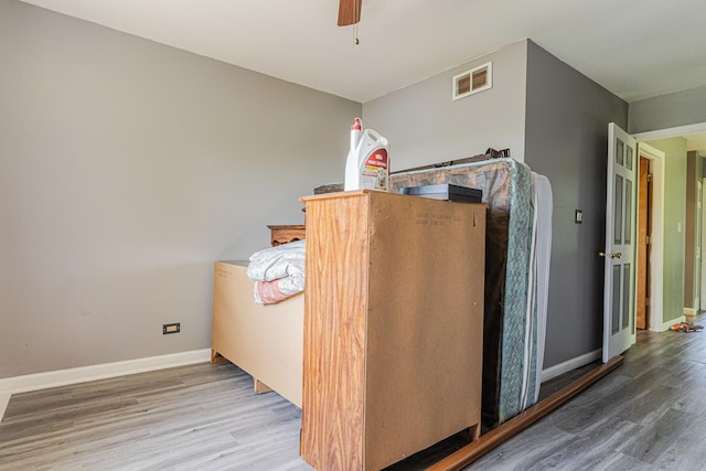 635 Robin Ct, Grayslake, IL 60030 - bedroom featuring wood finished floors and a ceiling fan
