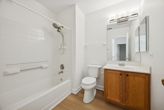 2566 Camberley Cir, Westchester, IL 60154 - full bathroom with wood finished floors, vanity, and washtub / shower combination