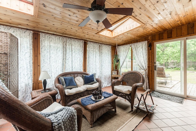 817 Meadow Ln, Sycamore, IL 60178 - sunroom featuring a skylight