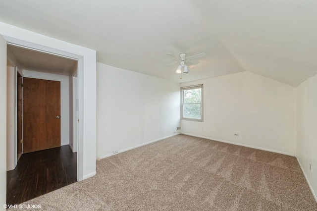 7400 Nantucket Cv, Hanover Park, IL 60133 - bonus room featuring carpet, a ceiling fan, and lofted ceiling
