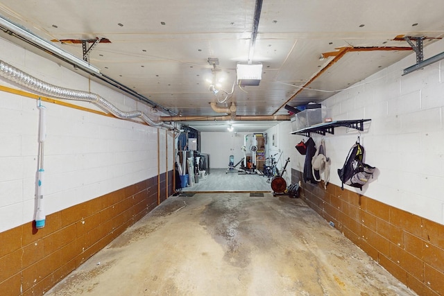 11104 O Gorman Dr Unit 41B, Palos Hills, IL 60465 - garage with concrete block wall