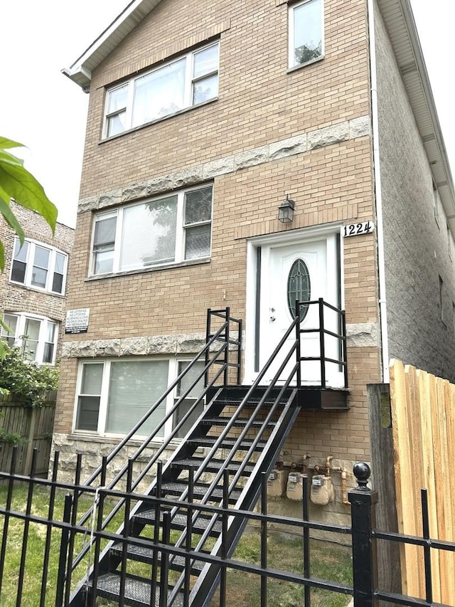 1224 S Harding Ave, Chicago, IL 60623 - view of exterior entry with brick siding