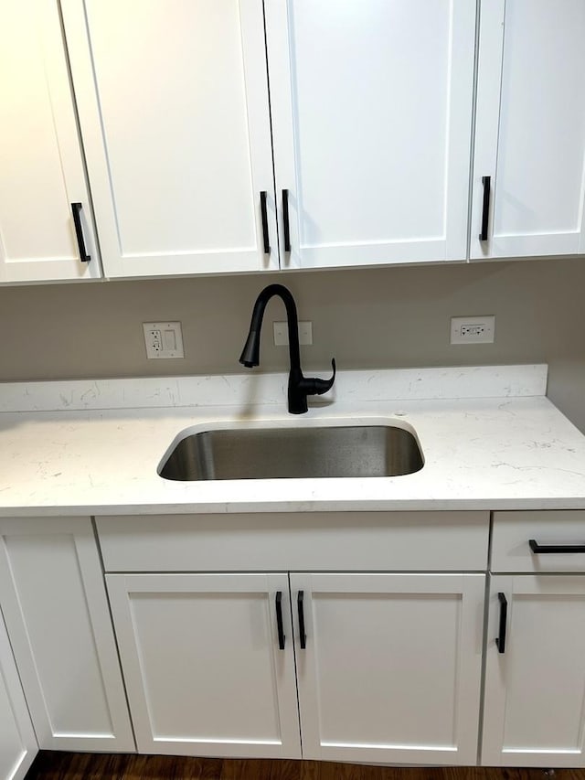1224 S Harding Ave, Chicago, IL 60623 - kitchen view of white cabinetry and light stone countertops
