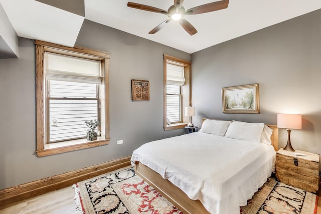 2333 N Spaulding Ave, Chicago, IL 60647 - bedroom featuring wood finished floors and a ceiling fan