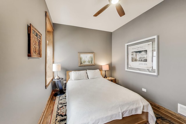 2333 N Spaulding Ave, Chicago, IL 60647 - bedroom featuring wood finished floors and ceiling fan