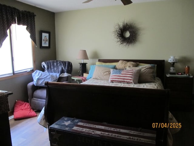 15521 116th Ct, Orland Park, IL 60467 - bedroom with wood finished floors and ceiling fan