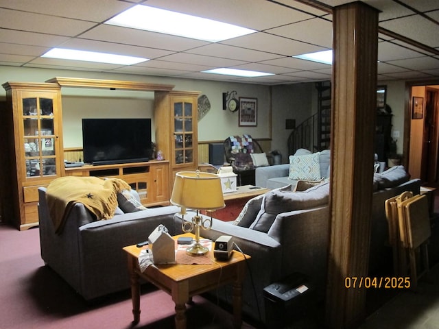15521 116th Ct, Orland Park, IL 60467 - living area featuring a paneled ceiling