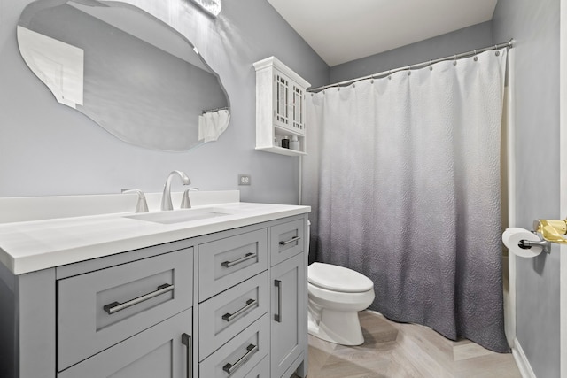 700 Monroe Dr, Lindenhurst, IL 60046 - bathroom with toilet and vanity