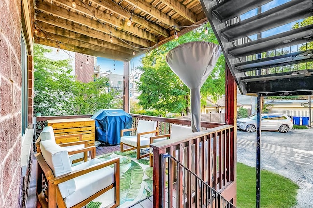 2136 W Schiller St Unit 1R, Chicago, IL 60622 - deck featuring a grill