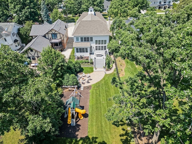 4603 Oakwood Ave, Downers Grove, IL 60515 - drone / aerial view of a tree filled landscape