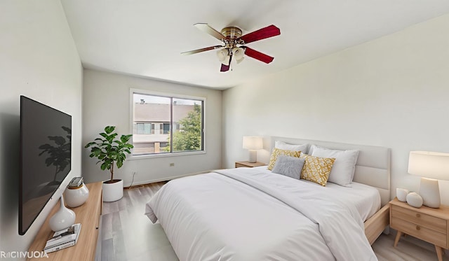 9221 Auburn Ct, Orland Park, IL 60462 - bedroom with wood finished floors and a ceiling fan