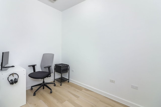 15442 W Purley Ct, Homer Glen, IL 60491 - office with light wood-type flooring and baseboards