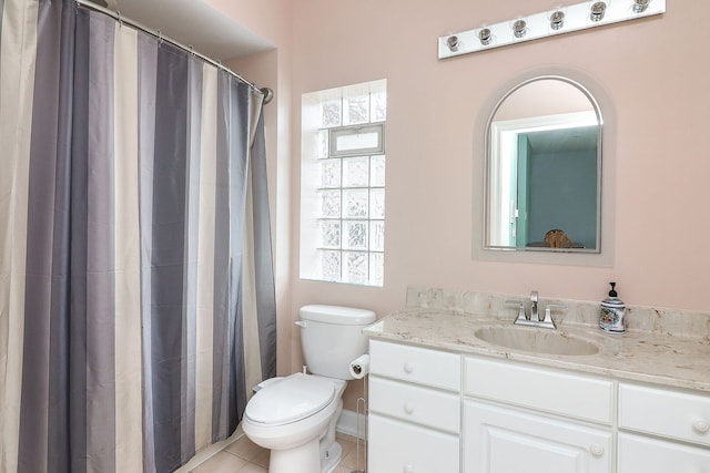 15442 W Purley Ct, Homer Glen, IL 60491 - bathroom with vanity, tile patterned flooring, and curtained shower