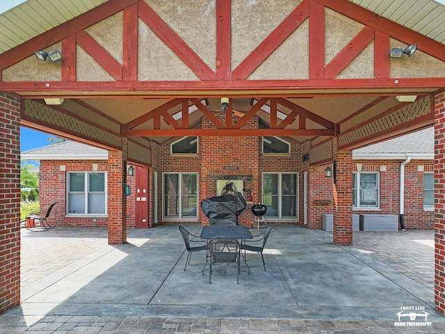 15442 W Purley Ct, Homer Glen, IL 60491 - view of patio / terrace featuring a gazebo and outdoor dining area